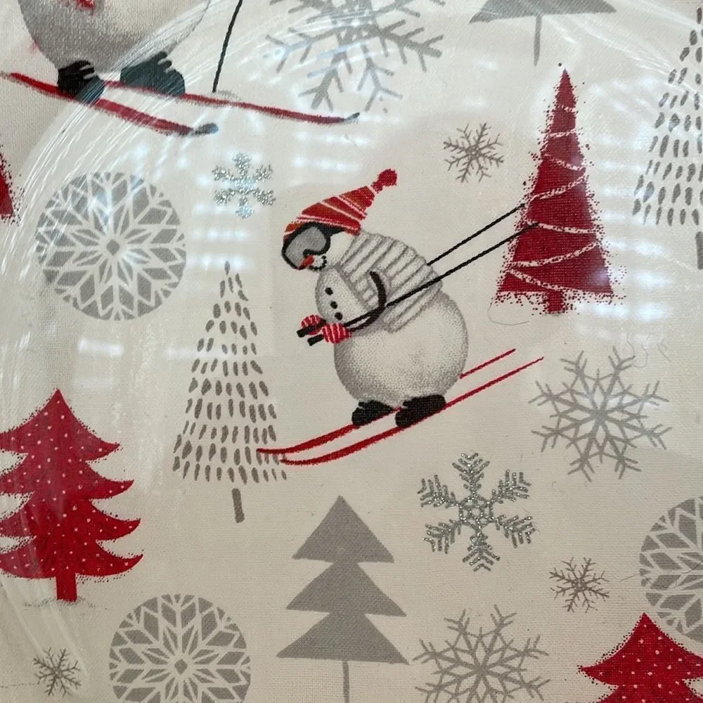 405 - HAND CRAFTED SNOWMAN COOKIE PLATE‎
